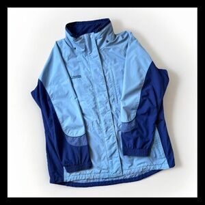 Columbia Vintage Womens Plus Size Interchange Ski Jacket Shell Blue‎ Purple 1XL